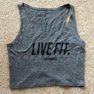 LIVE FIT crop tank top size XS/S